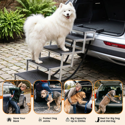 Leeyoung Everyday Move™ Compact Dog Stairs (Standard 5-Step / Secure-Climb 4-Step)